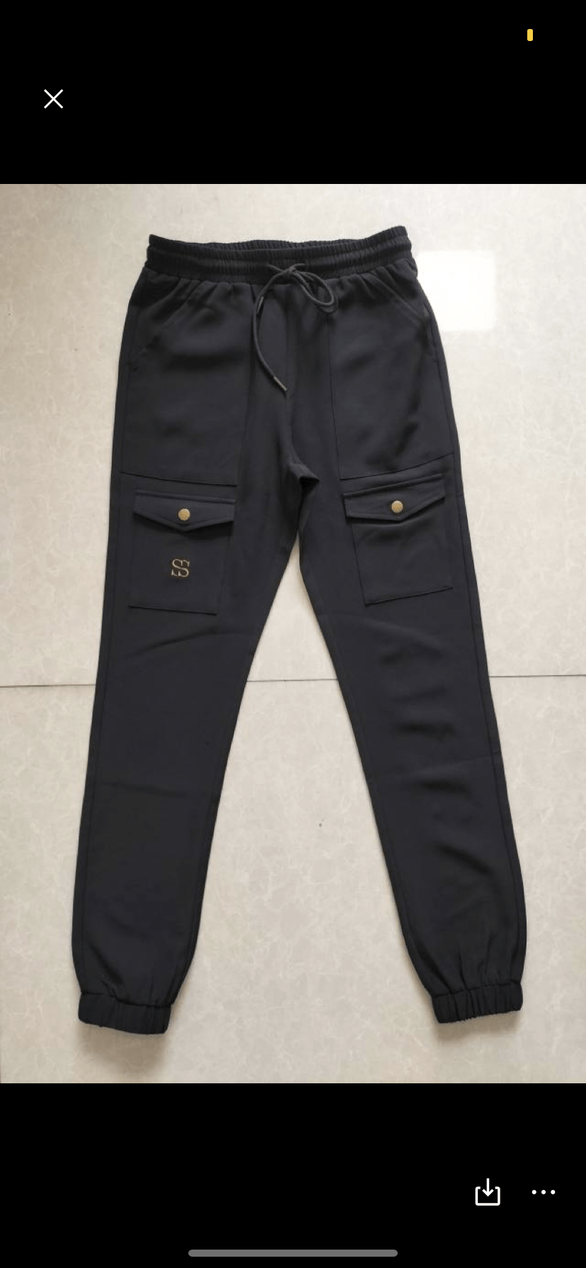 Pantalones negros de lujo