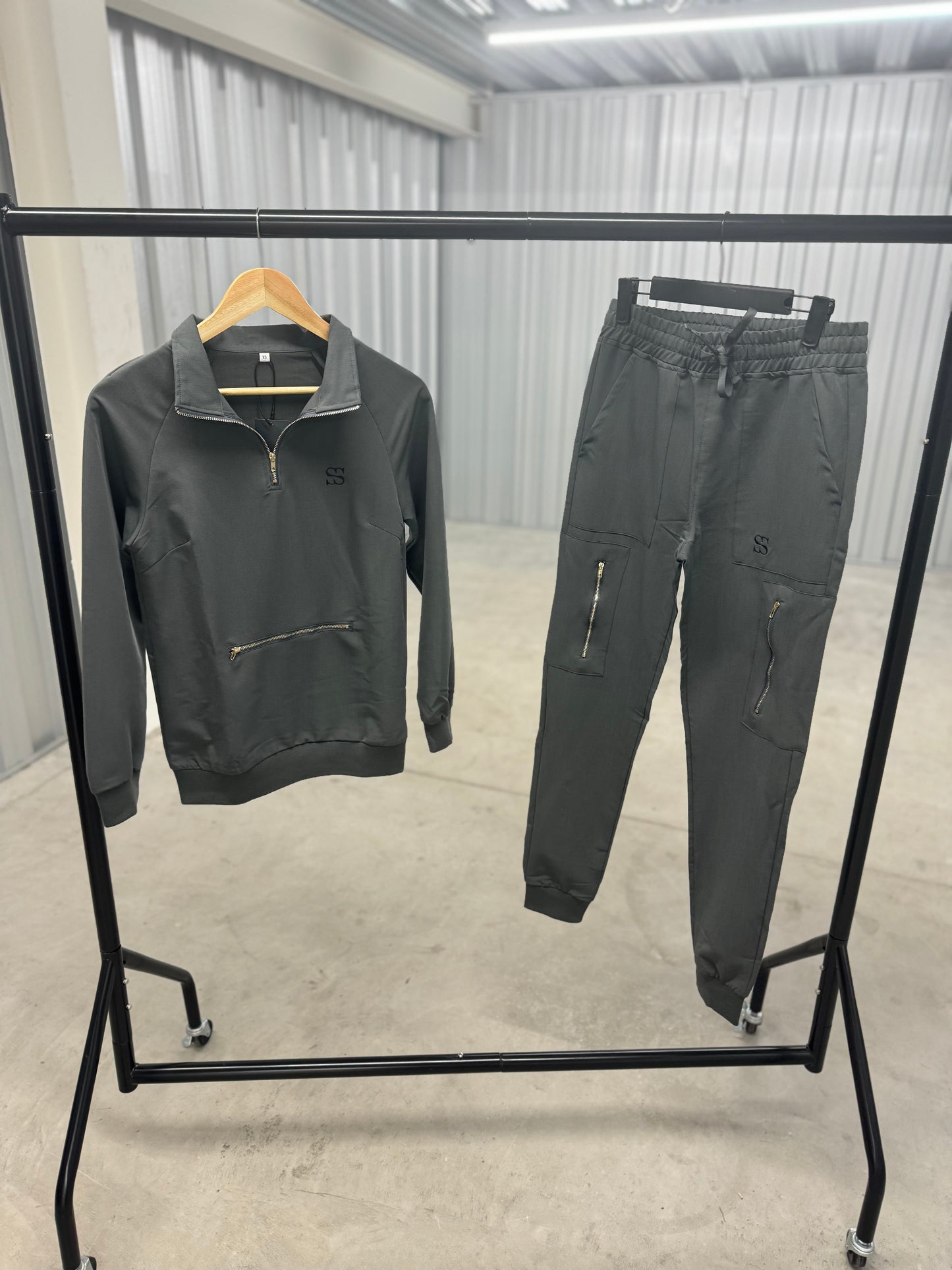 Grey Long Sleeve Set