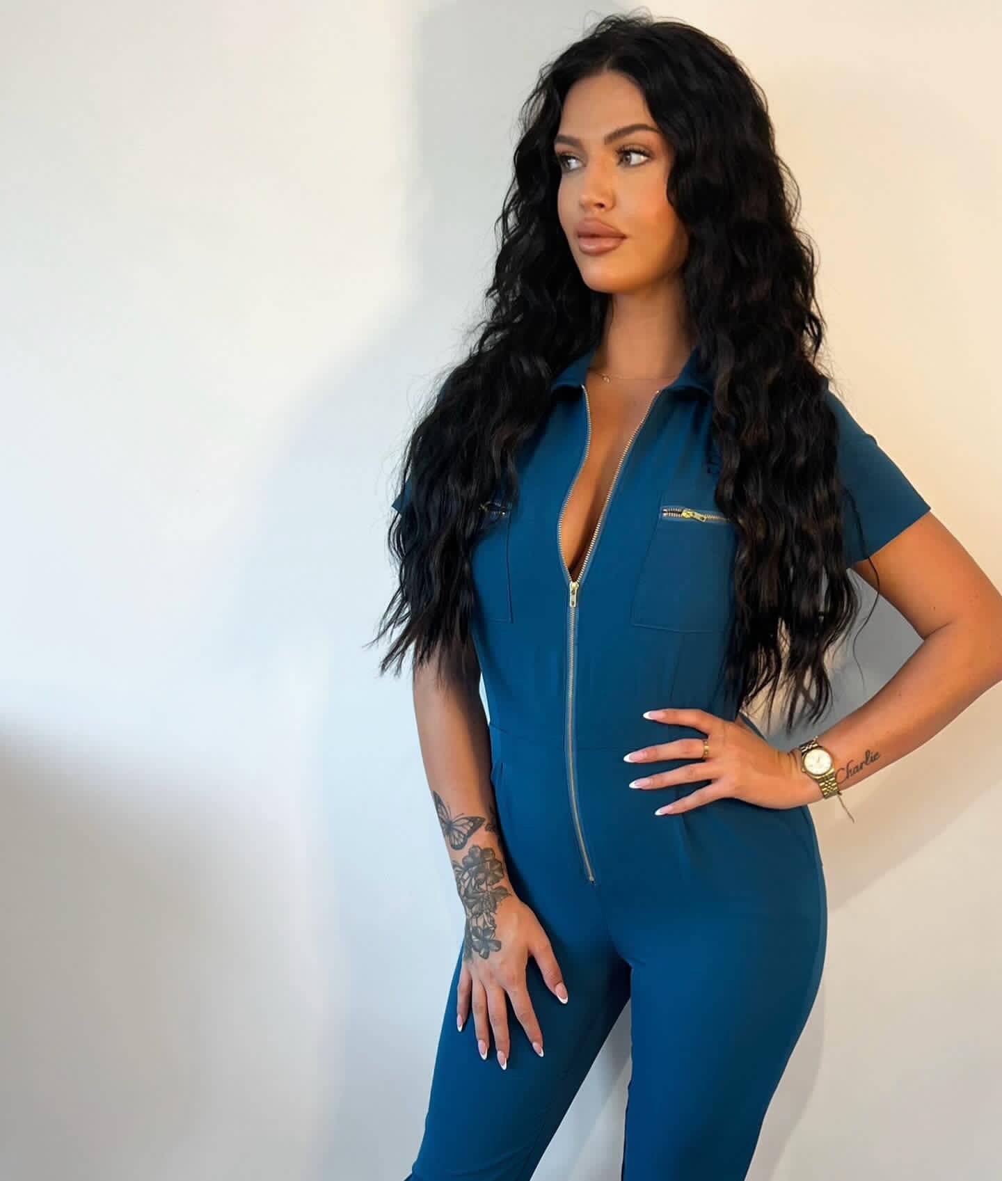 Teal Deluxe Jumpsuit