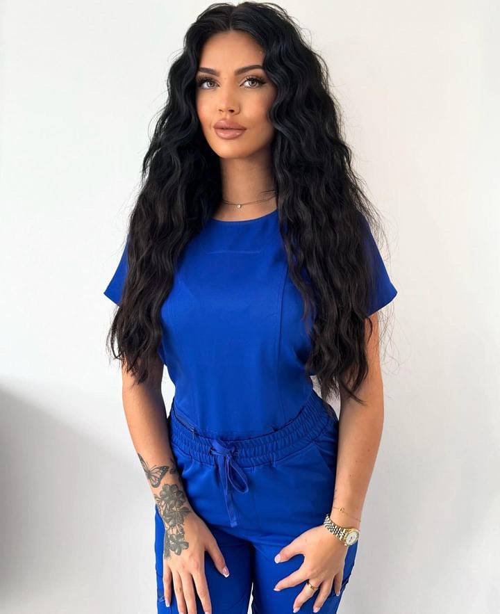 Royal blue scrub set š