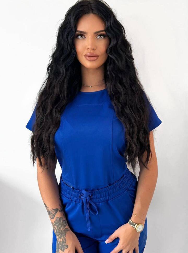 Royal blue scrub set š