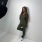 Fern V neck set