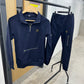 Navy long sleeve scrub set
