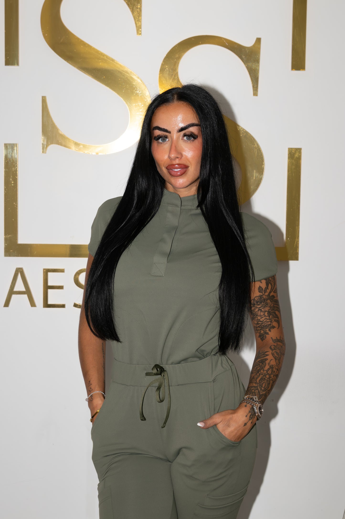 Fern opulent scrub set