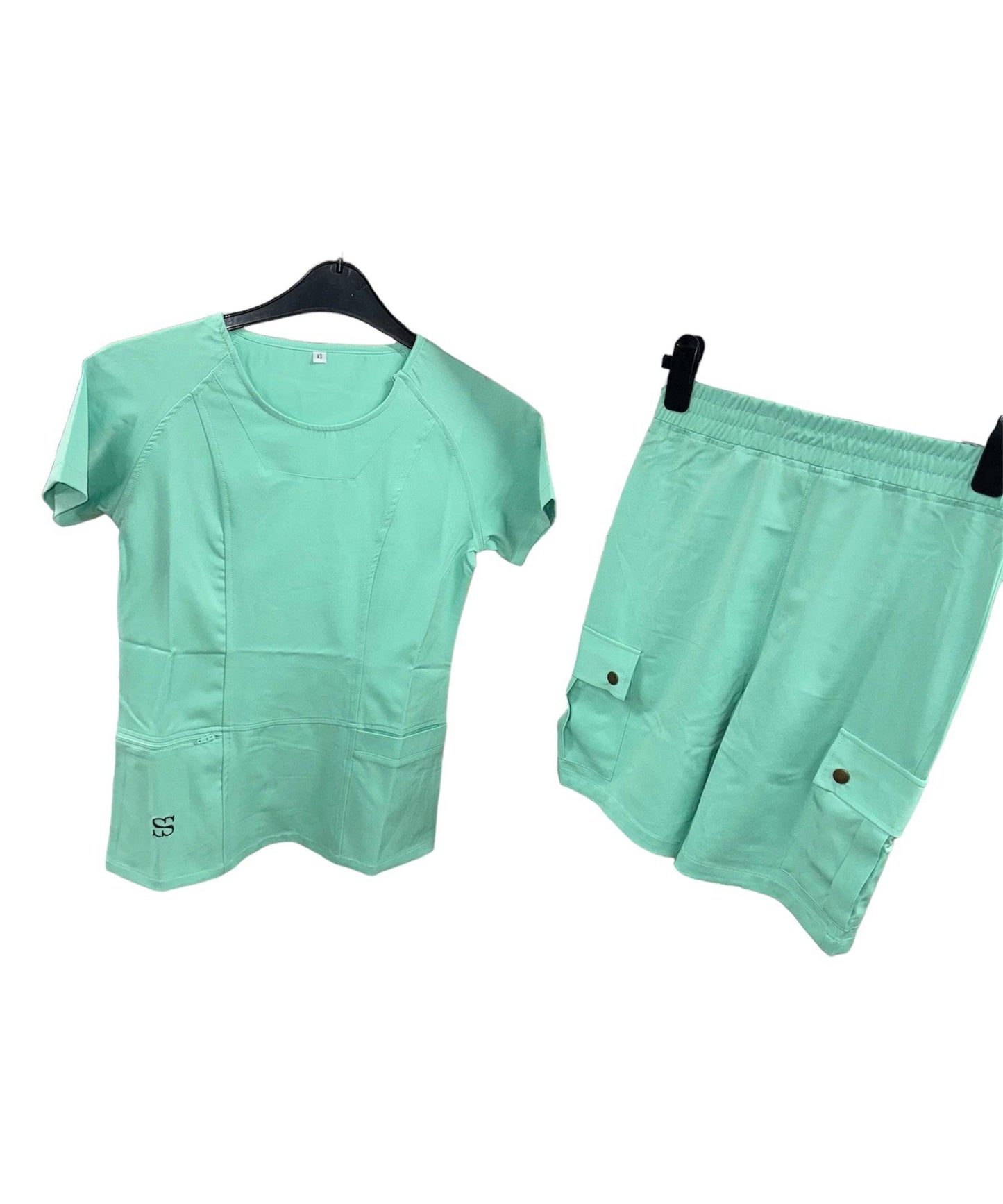 Light Green Short Set