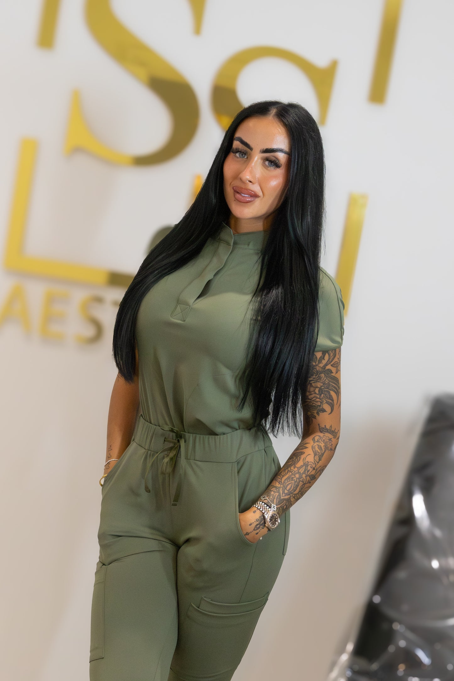 Fern opulent scrub set