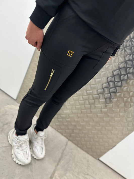 Black Long Sleeve Scrub Set - Swankysets