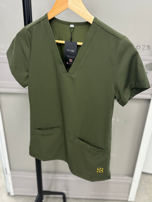 Fern V neck top