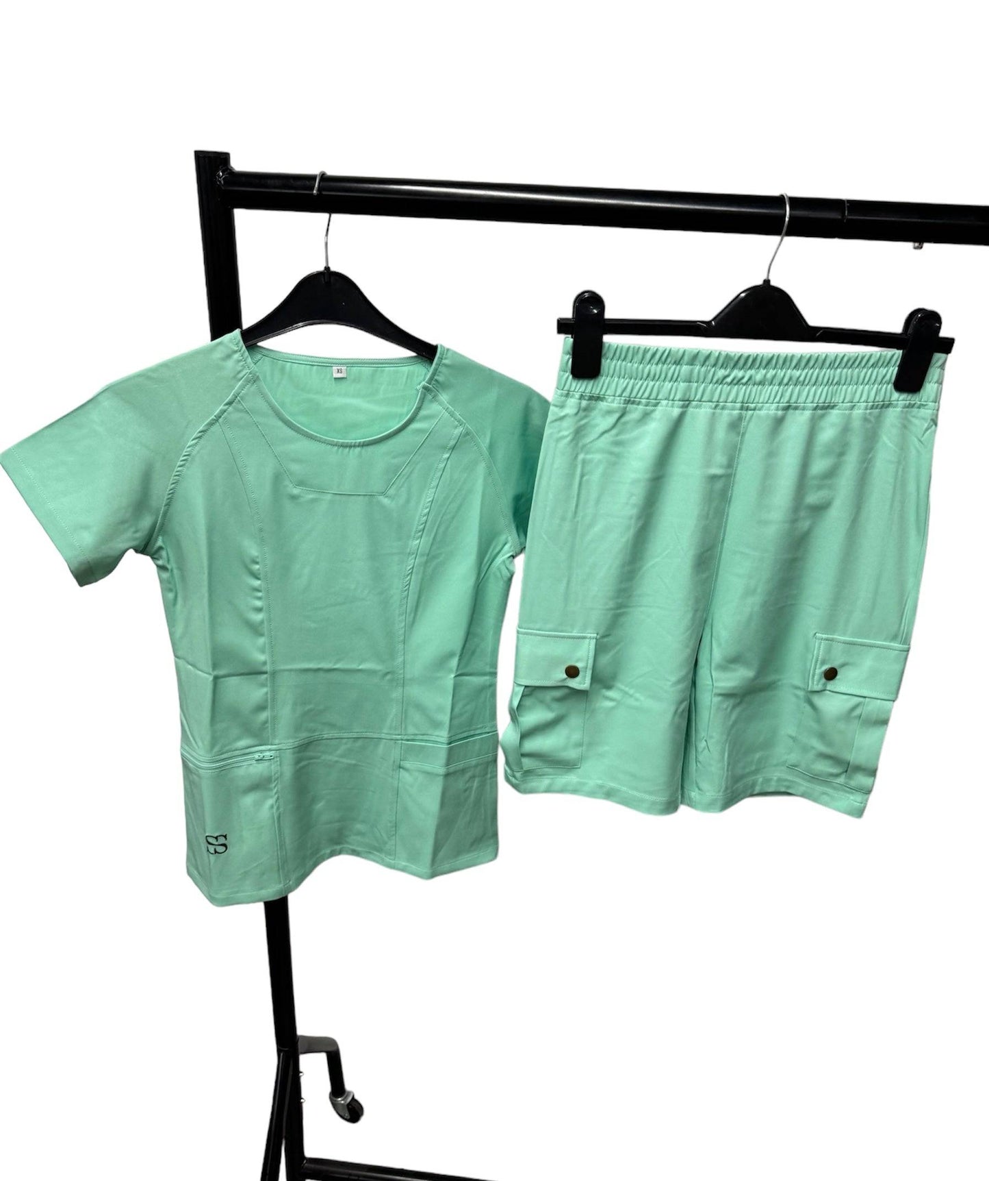 Light Green Short Set