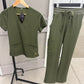 Fern V neck set